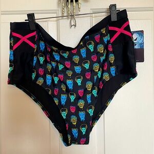 Universal Monsters High Waisted Swim Bottoms Plus Size